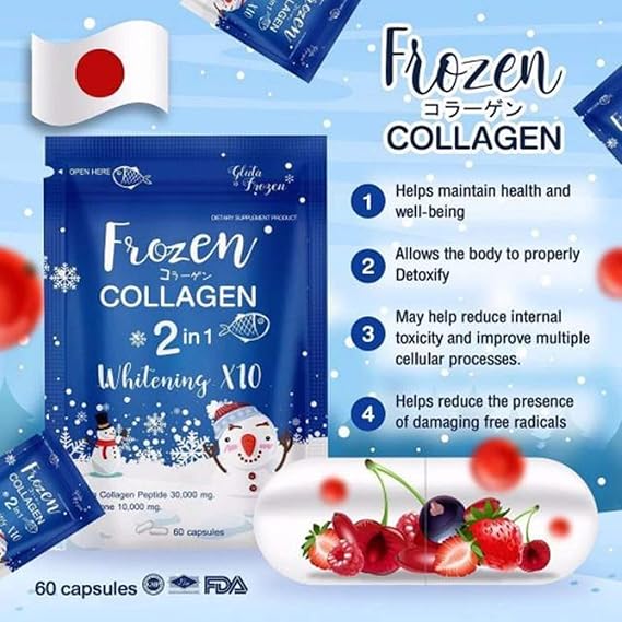 Frozen Collagen Gluta 2-in-1 Whitening X10: Your Key to Flawless, Radiant Skin